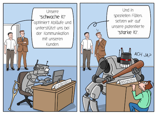 Cartoon: Künstliche Intelligenz (medium) by Cloud Science tagged ki,künstliche,intelligenz,automatisierung,roboter,business,rpa,zukunft,arbeit,innovation,büro,kundendienst,chatbot,reklamation,kundenservice,it,digital,digitalisierung,ki,künstliche,intelligenz,automatisierung,roboter,business,rpa,zukunft,arbeit,innovation,büro,kundendienst,chatbot,reklamation,kundenservice,it,digital,digitalisierung