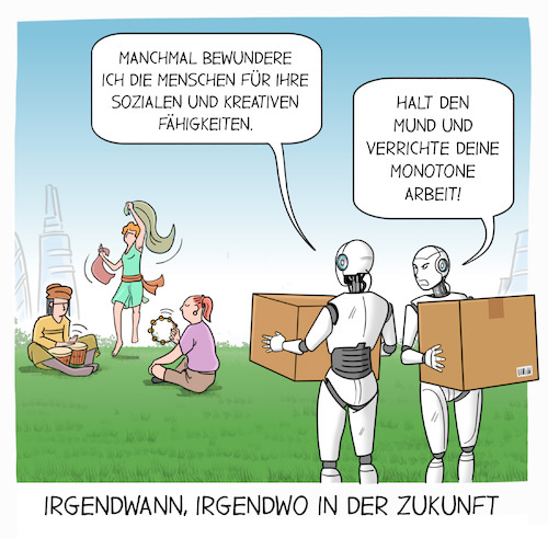 Cartoon: Mensch Maschinen Unterschiede (medium) by Cloud Science tagged mensch,maschine,roboter,robotik,ki,zukunft,fähigkeiten,sozial,kreativ,empathie,it,automatisierung,künstliche,intelligenz,digitalisierung,digital,soziales,wesen,mensch,maschine,roboter,robotik,ki,zukunft,fähigkeiten,sozial,kreativ,empathie,it,automatisierung,künstliche,intelligenz,digitalisierung,digital,soziales,wesen