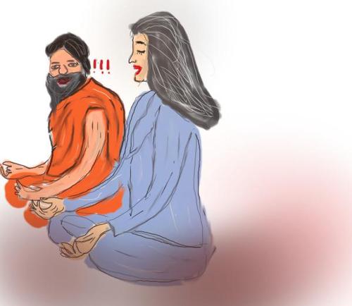 Cartoon: ramdev baba yoga (medium) by anupama tagged baba,ramdev,prem,yoga
