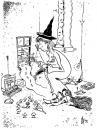 Cartoon: Season Of The Witch (small) by stip tagged witch route 66 broom caricature