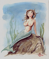Cartoon: Mermaid (small) by Lluis Fuzzhound tagged sexy,mermaid