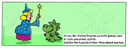 Cartoon: Schoolpeppers 169 (medium) by Schoolpeppers tagged grisu,drache,feuerwehrmann