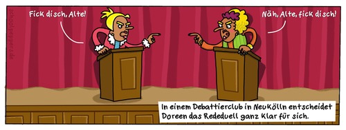 Cartoon: Schoolpeppers 178 (medium) by Schoolpeppers tagged debatte,diskussion,bildung