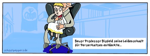 Cartoon: Schoolpeppers 96 (medium) by Schoolpeppers tagged bond,james,blofeld,professor