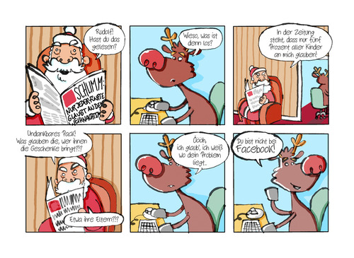 Cartoon: A CON CARNE Christmas Carol (medium) by Schoolpeppers tagged apps,facebook,weihnachten