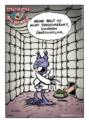 Cartoon: Schweinevogel Witz der Woche 031 (medium) by Schweinevogel tagged schweinevogel,funny,witz,cartoon,schwarwel