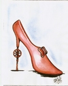 Cartoon: zapato de dama (small) by DANIEL EDUARDO VARELA tagged damas