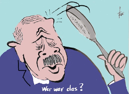 Cartoon: Erdogan (medium) by tiede tagged erdogan,wahl,akp,istanbul,tiede,cartoon,karikatur,erdogan,wahl,akp,istanbul,tiede,cartoon,karikatur