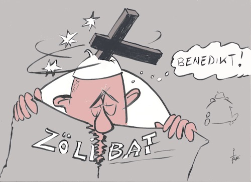 Cartoon: Gottes Krieger (medium) by tiede tagged zöibat,debatte,rom,papst,franziskus,benedikt,tiede,cartoon,karikatur,zöibat,debatte,rom,papst,franziskus,benedikt,tiede,cartoon,karikatur