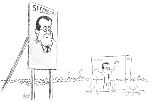 Cartoon: Hoffnungsträger (medium) by tiede tagged guttenberg,doktortitel,verlust,akzeptanz,guttenberg,doktortitel,verlust,akzeptanz