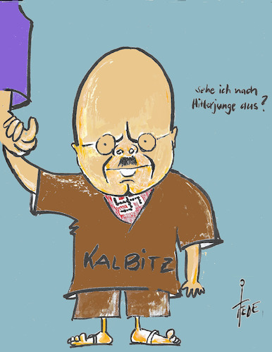 Cartoon: Kalbitz (medium) by tiede tagged afd,heimattreue,deutsche,jugend,kalbitz,rauswurf,höcke,tiede,cartoon,karikatur,afd,heimattreue,deutsche,jugend,kalbitz,rauswurf,höcke,tiede,cartoon,karikatur