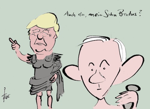 Cartoon: Trumps Brutus (medium) by tiede tagged trump,jeff,sessions,justizminister,verrat,cartoon,karikatur,tiede,tiedemann,trump,jeff,sessions,justizminister,verrat,cartoon,karikatur,tiede,tiedemann