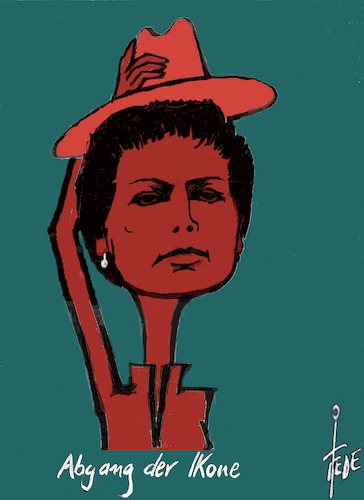 Cartoon: Wagenknecht (medium) by tiede tagged sarah,wagenknecht,linke,ikone,fraktionsvorsitz,tiede,cartoon,karikatur,sarah,wagenknecht,linke,ikone,fraktionsvorsitz,tiede,cartoon,karikatur