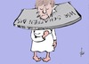 Cartoon: Canossa (small) by tiede tagged angela,merkel,flüchtlinge,wahlen,kritik,tiede,cartoon,karikatur