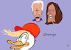 Cartoon: Change (small) by tiede tagged trump,biden,harris,inauguration,tiede,cartoon,karikatur