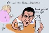 Cartoon: Alexis Tsipras (small) by tiede tagged tsipras,griechenland,schuldenschnitt,putin,wodka,merkel,eu