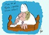 Cartoon: Neues aus Rom II (small) by tiede tagged alice,schwarzer,steuerhinterziehung,steuerflucht,uli,hoeness