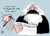 Cartoon: Strafzins (small) by tiede tagged karl,marx,zinsen,negativzins,kapitalismus,spareinlagen,großkunden,ezb