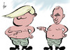 Cartoon: Trump Putin (small) by tiede tagged trump putin tiede cartoon karikatur