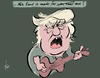Cartoon: Trump s land (small) by tiede tagged donald,trump,woody,guthrie,bruce,springsteen,this,land,song,cartoon,karikatur,tiede,tiedemann