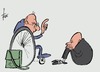 Cartoon: Varoufakis - Schäuble (small) by tiede tagged varoufakis,griechenland,eu,schäuble,troika,grexit,tsipras