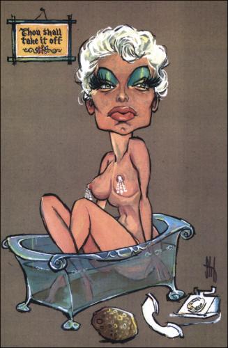 Cartoon: Movie Caricatures 11 (medium) by Stef 1931-1995 tagged movie,caricature,hollywood