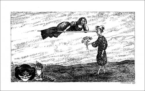 Cartoon: Pinnochio (medium) by Stef 1931-1995 tagged pinnochio,theme,new,year,card