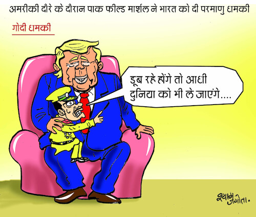 Cartoon: indian cartoon (medium) by shyamjagota tagged pakistan