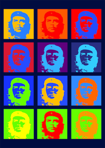 Cartoon: Che Warhol (medium) by Zlatko Iv tagged kunst