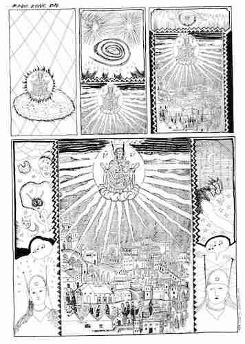 Cartoon: Gott mag es segnen! (medium) by Zlatko Iv tagged comix,religion,art,kunst,meisterwerk,humor,liebe,schatten,blitz,astrologiebible