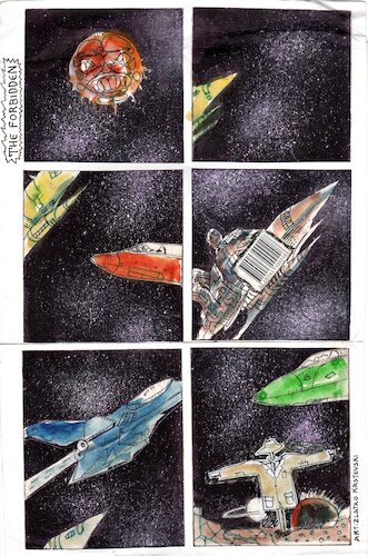 Cartoon: Star Wars Stop! (medium) by Zlatko Iv tagged stop,starwars,art,kunst,space,astrologie,kosmos,sterne,bild,fantasie