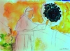 Cartoon: Pape (small) by Zlatko Iv tagged pope,pafe,francis,religiie,corona,viruc,doctor,medicine