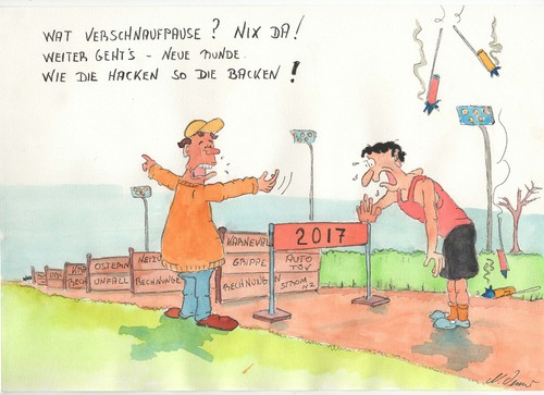 Cartoon: Silvester (medium) by Denno tagged jahreswechsel