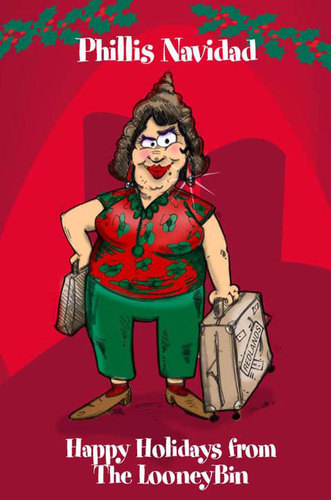 Cartoon: Happy Holidays (medium) by thelooneybin tagged holiday,cartoon,humor,christmas,reindeer,funny
