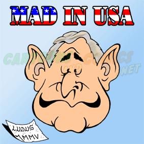 Cartoon: Mad in USA (medium) by Ludus tagged bush