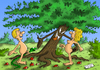 Cartoon: Adam and Eve (small) by Ludus tagged adam eve paradise