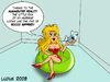 Cartoon: Augmented Reality (small) by Ludus tagged woman