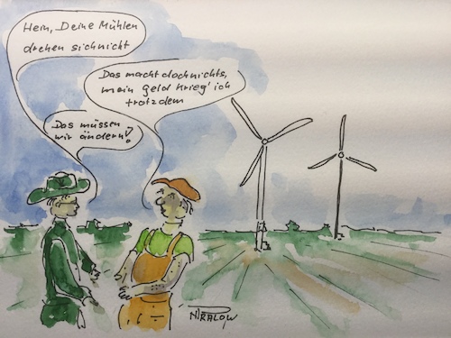 Cartoon: Abgeschaltet (medium) by Pralow tagged eeg,umlage,klimawandel,klimaschutz,windkraft,abstandsregelung,windeignungsflächen,eeg,umlage,klimawandel,klimaschutz,windkraft,abstandsregelung,windeignungsflächen