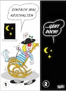 Cartoon: Abschalten (small) by BuBE tagged relaxen,erholen,abschalten,ausruhen,entspannen