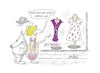 Cartoon: slim fashion (small) by BuBE tagged mode,slim,fashion,schaufenster,einkauf,kleider,ehepaar