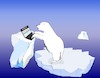 Cartoon: Globale Erwärmung (small) by Jochen N tagged global,erwärmung,klima,klimaschutz,klimawandel,eis,eisbär,eisscholle,eisberg,arktis,polar,eismeer,winter,wassereis,amazon,laptop,bewertung,bestellung