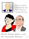 Cartoon: Kanzlerkandidat Scholz (small) by Jochen N tagged vizekanzler,kanzler,bundeskanzler,bundestagswahl,spd,esken,walter,borjans,parteivorstand,vorstand,verwalter,parteivorsitz