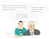 Cartoon: Kretschmann (small) by Jochen N tagged grüne,bundeskanzler,bundestagswahl,2021,parteispitze,habeck,baerbock,kanzler,ministerpräsident,ländle,reporter,journalist