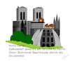 Cartoon: Notre Dame (small) by Jochen N tagged notre,dame,frankreich,paris,kirche,kathedrale,hambi,hambacher,forst,gelbwesten,macron,europawahl,protest,baumhaus,feuer