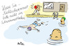Cartoon: Treibgut (small) by REIBEL tagged hallenbad,schwimmbad,nichtschwimmer,ertrinken,bademeister,gäste,wasser,becken,hausordnung,vorschrift,megaphon