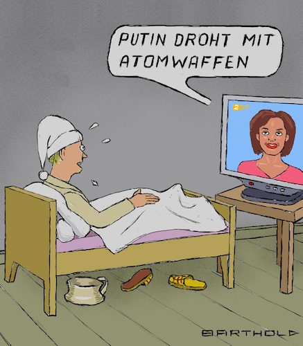 Cartoon: Das Aufwachen (medium) by Barthold tagged ukraine,angriffskrieg,russland,bruch,völkerrecht,wladimir,putin,sanktionen,drohung,atomwaffen,deutschland,deutscher,michel,bett,erschrecken,illusion,sonderbeziehungen,wandel,handel,friedensdividende,cartoon,karikatur,barthold,ukraine,angriffskrieg,russland,bruch,völkerrecht,wladimir,putin,sanktionen,drohung,atomwaffen,deutscher,michel,bett,erschrecken,illusion,sonderbeziehungen,wandel,handel,friedensdividende,cartoon,karikatur,barthold