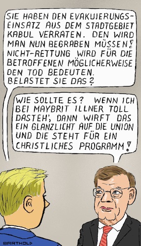 Cartoon: Der selbstlose H. Wadephul (medium) by Barthold tagged johann,wadephul,cdu,jurist,mitglied,verteidigungsausschuss,talkrunde,maybrit,illner,ausplaudern,geheimoperation,planung,ksk,hubschrauber,evakuierung,ortskräfte,stadtgebiet,kabul,geheimnisverrat,geltungsbedürfnis,cartoon,karikatur,barthold,johann,wadephul,cdu,jurist,mitglied,verteidigungsausschuss,talkrunde,maybrit,illner,ausplaudern,geheimoperation,planung,ksk,hubschrauber,evakuierung,ortskräfte,stadtgebiet,kabul,geheimnisverrat,geltungsbedürfnis,cartoon,karikatur,barthold