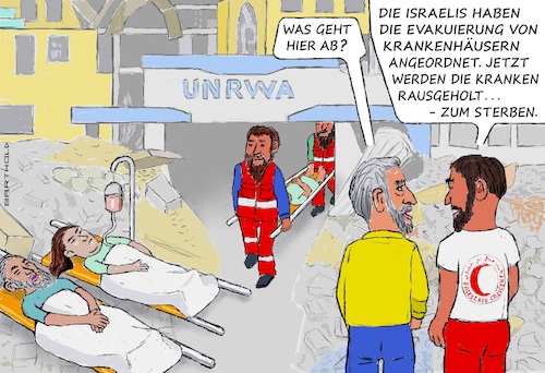 Cartoon: Evakuierung - und dann? (medium) by Barthold tagged gazastreifen,krieg,israel,hamas,einnahme,gazacity,evakuierung,krankenhäuser,verlegung,scheitert,keine,freie,kapazität,menschenverachtendes,kalkül,schleichender,völkermord,kranke,im,freien,vor,krankenhaus,cartoon,karikatur,barthold,gazastreifen,krieg,einnahme,gazacity,evakuierung,krankenhäuser,verlegung,scheitert,keine,freie,kapauität,menschenverachtendes,kalkül,schleichender,völkermord,kranke,im,freien,vor,krankenhaus,cartoon,karikatur,barthold