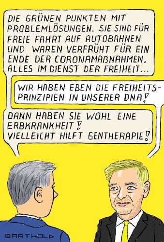 Cartoon: Interview Lindner n. NRW-Wahl (medium) by Barthold tagged landtagswahl,nrw,nordrhein,westphalen,2022,starke,verluste,fdp,interview,christian,lindner,bundespolitik,ökologie,coronapolitik,fetisch,freiheit,verhinderung,sachgerechte,lösung,lösungen,cartoon,karikatur,barthold,landtagswahl,nrw,nordrhein,westphalen,2022,starke,verluste,fdp,interview,christian,lindner,bundespolitik,ökologie,coronapolitik,fetisch,freiheit,verhinderung,sachgerechte,lösung,lösungen,cartoon,karikatur,barthold