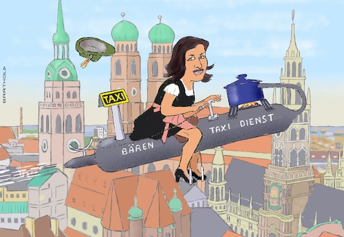 Cartoon: Nicht schon wieder der Scheiß! (medium) by Barthold tagged deutschland,neue,regierung,merz,mai,2025,dorothee,bär,ministerin,forschung,raumfahrt,vergangenheit,engagement,mobilitätszentrum,münchen,flugtaxi,flugtaxis,zitat,charles,tilt,mister,golightly,innenstadt,dom,rathaus,cartoon,karikatur,barthold,deutschland,neue,regierung,merz,mai,2025,dorothee,bär,ministerin,forschung,raumfahrt,vergangenheit,engagement,mobilitätszentrum,münchen,flutaxi,flugtaxis,zitat,charles,tilt,mister,golightly,innenstadt,dom,rathaus,cartoon,karikatur,barthold